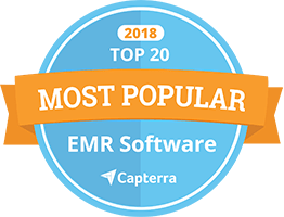 Most popular EMR Software by Capterra 2018 logo