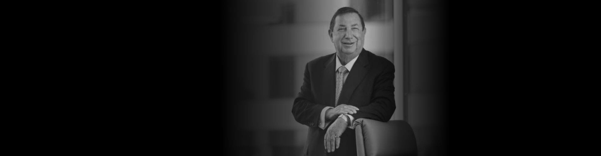 founder Sheldon Razin black and white