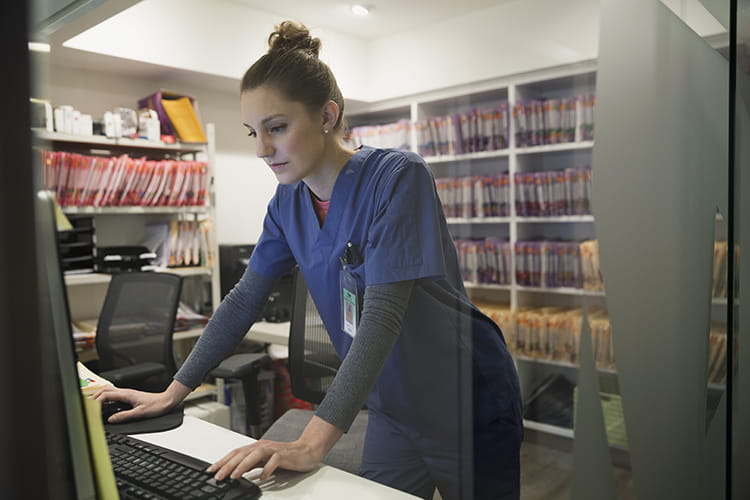 Medical staff in the office